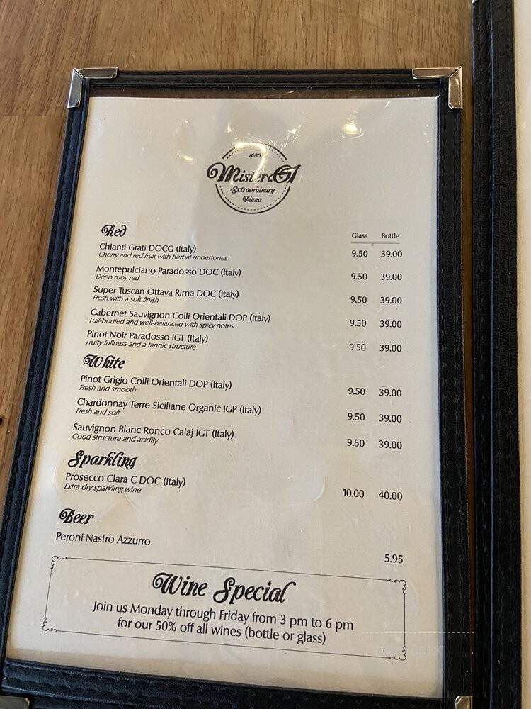 Mister O1 Extraordinary Pizza - Melbourne, FL menu_pic