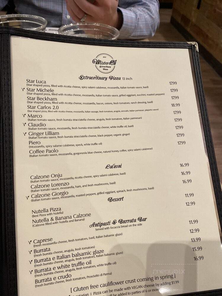Mister O1 Extraordinary Pizza - Melbourne, FL menu_pic