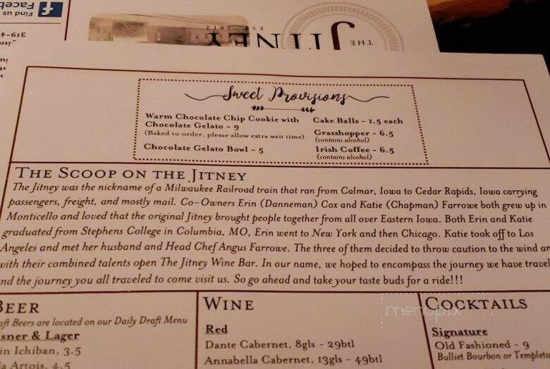 The Jitney Wine Bar - Monticello, IA