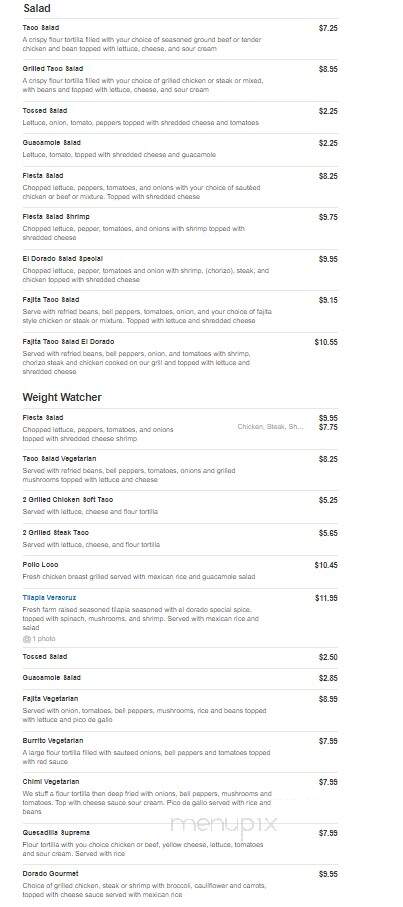 El Dorado - Manchester, KY menu_pic