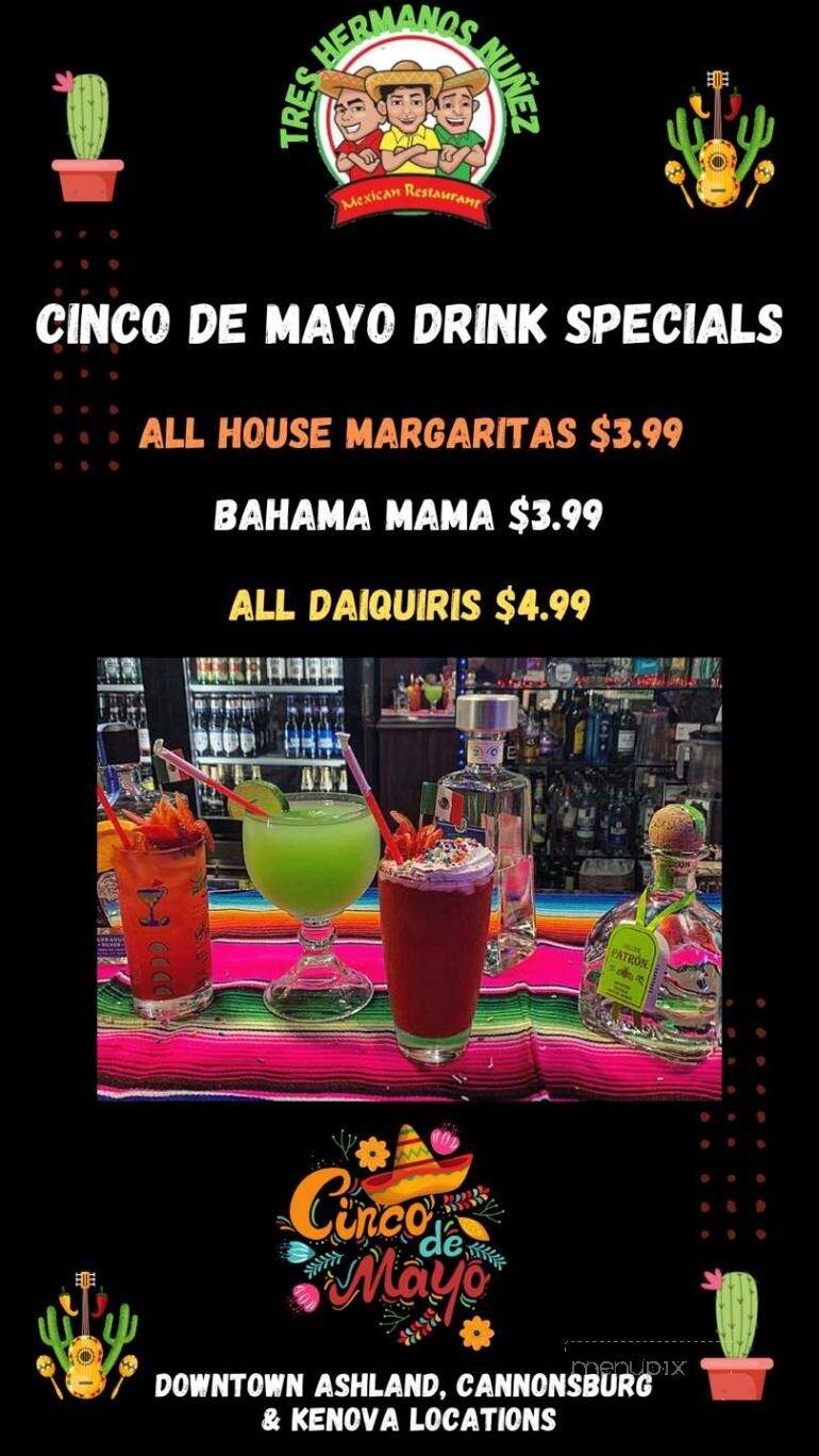 Tres Hermanos Nunez - Kenova, WV menu_pic