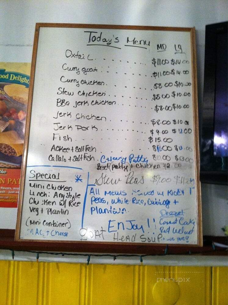G H Caribbean Restaurant - Peekskill, NY menu_pic