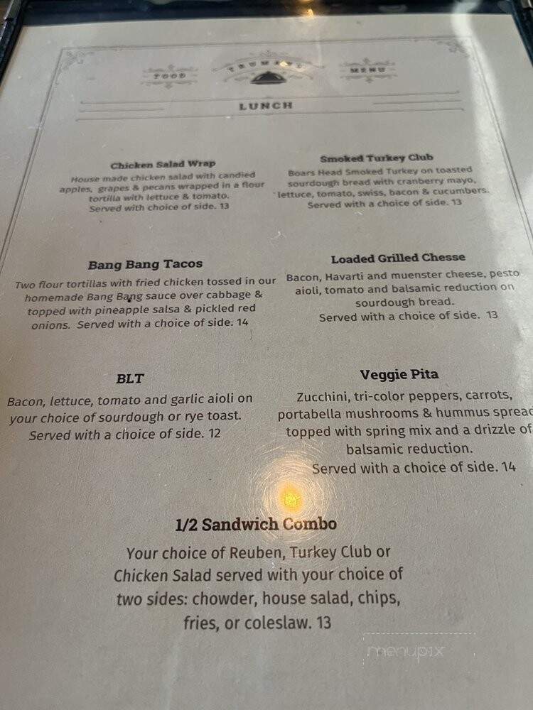 Truman's Tap Grill - Bradenton, FL menu_pic