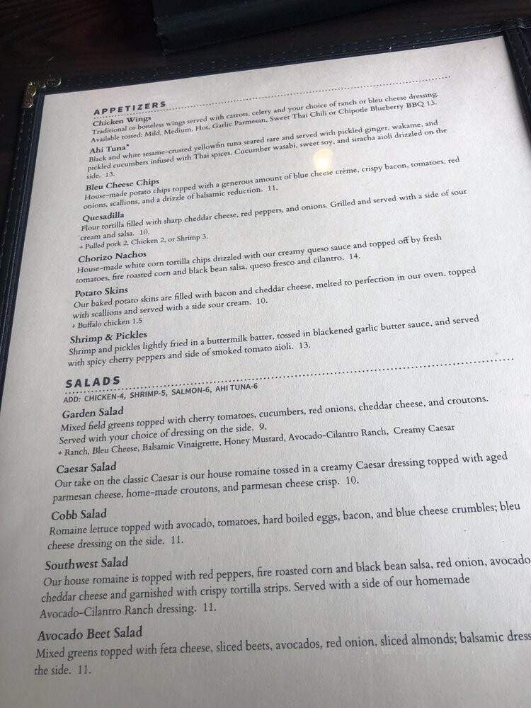 Truman's Tap Grill - Bradenton, FL menu_pic
