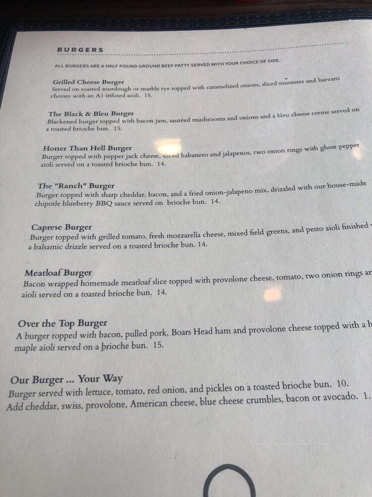 Truman's Tap Grill - Bradenton, FL menu_pic