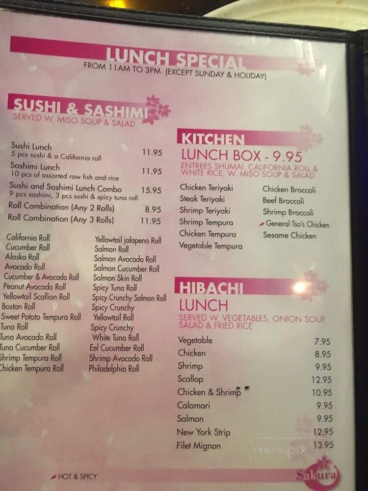 Sakura Japanese Steak House & Sushi Bar - Winter Haven, FL