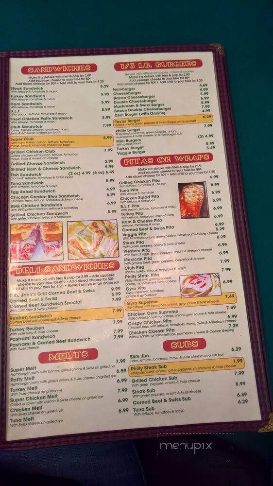 John's Family Grill - Mount Clemens, MI menu_pic