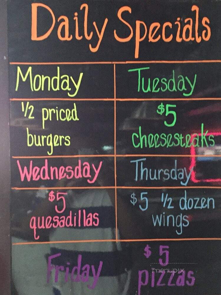 Tin Pan Alley Tavern - Lower Moreland, PA menu_pic