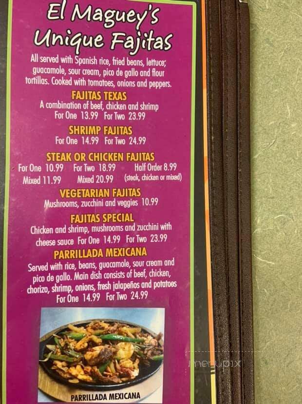 El Maguey - Claremore, OK menu_pic