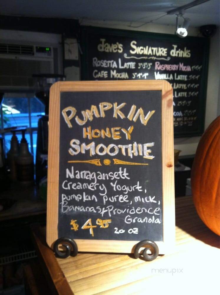 Dave's Coffee - Charlestown, RI menu_pic