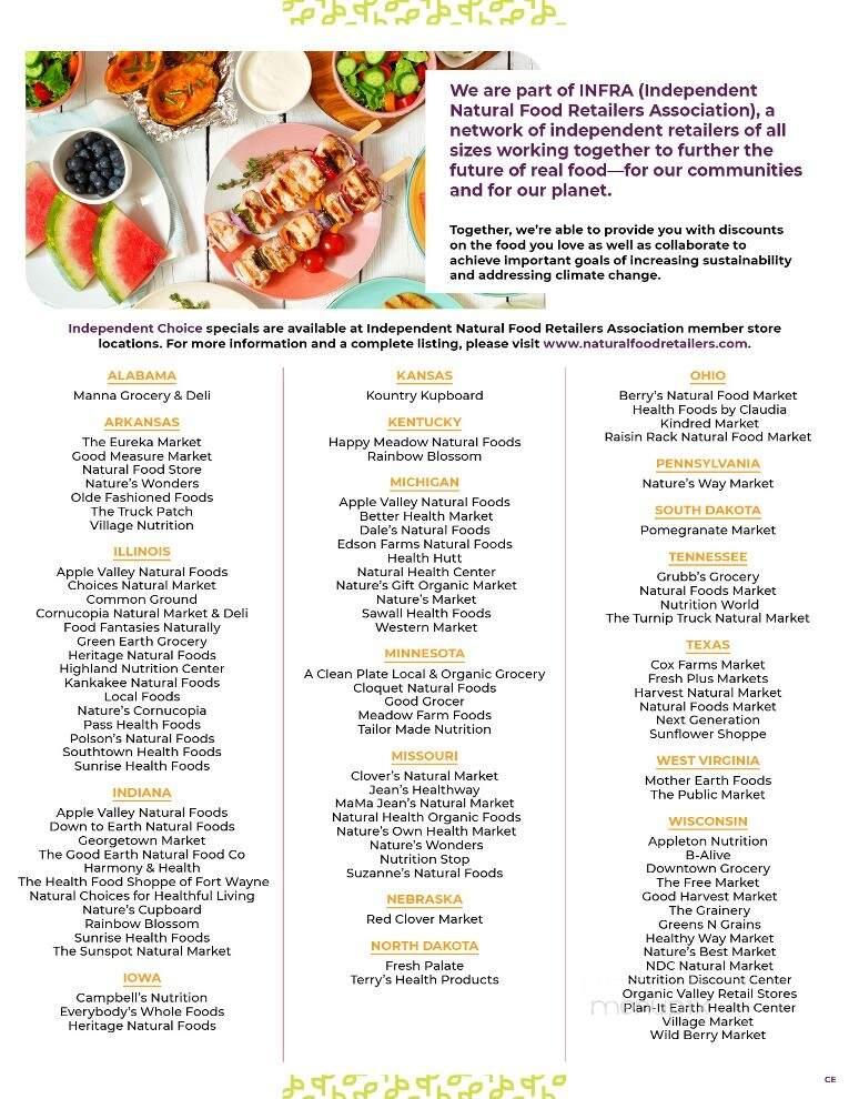 Cornucopia Natural Foods - Galesburg, IL menu_pic