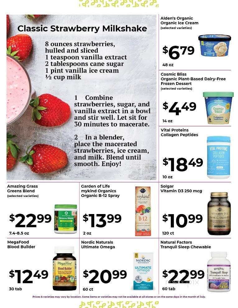 Cornucopia Natural Foods - Galesburg, IL menu_pic