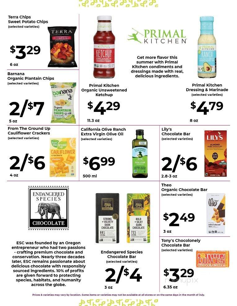 Cornucopia Natural Foods - Galesburg, IL menu_pic