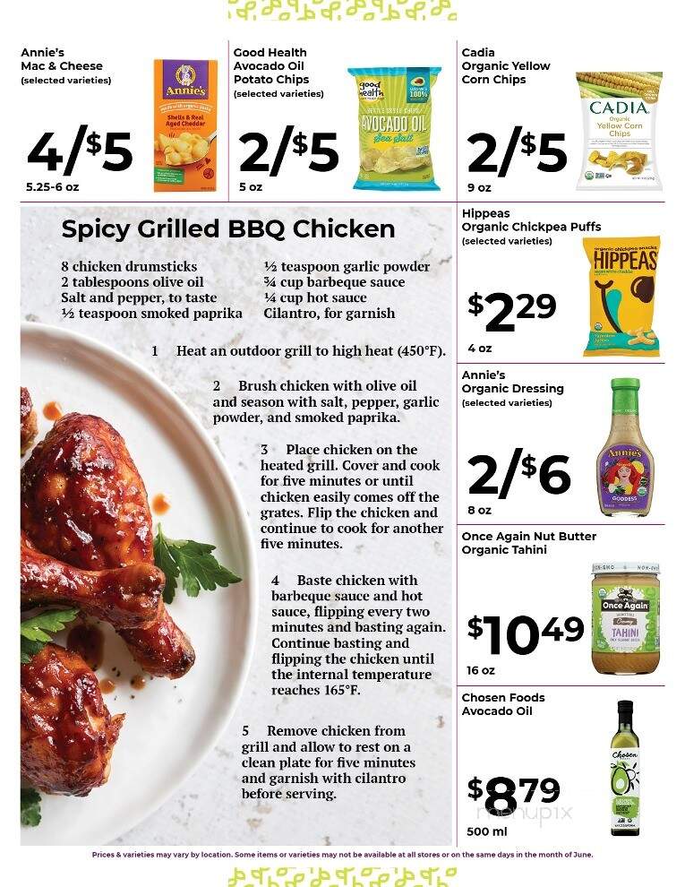 Cornucopia Natural Foods - Galesburg, IL menu_pic