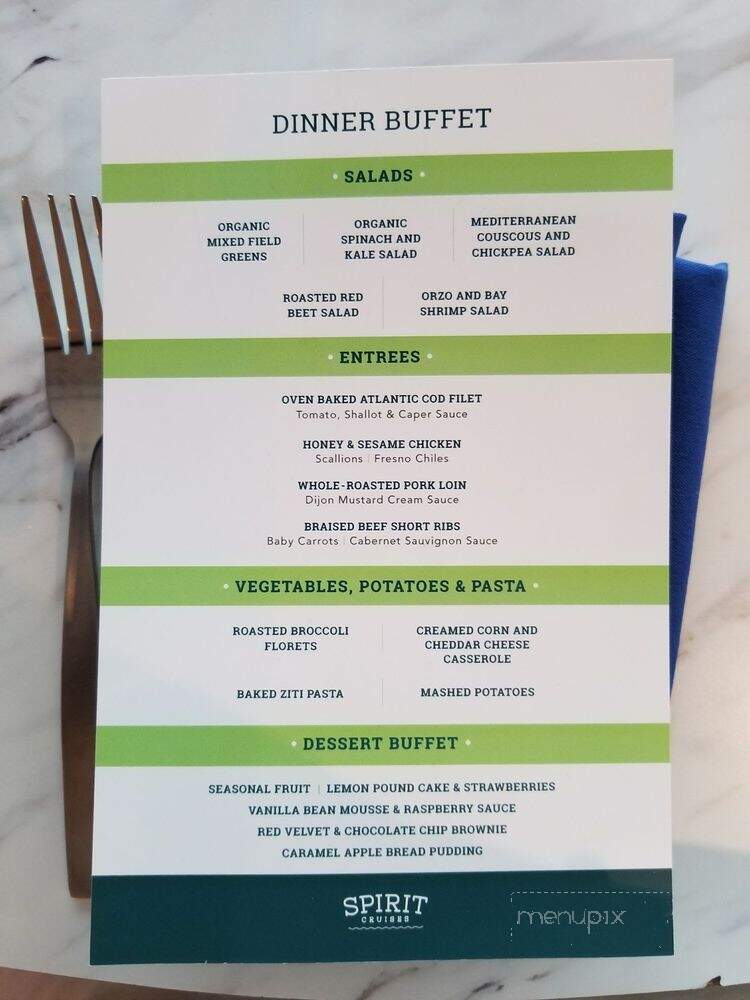 Spirit of Norfolk - Norfolk, VA menu_pic