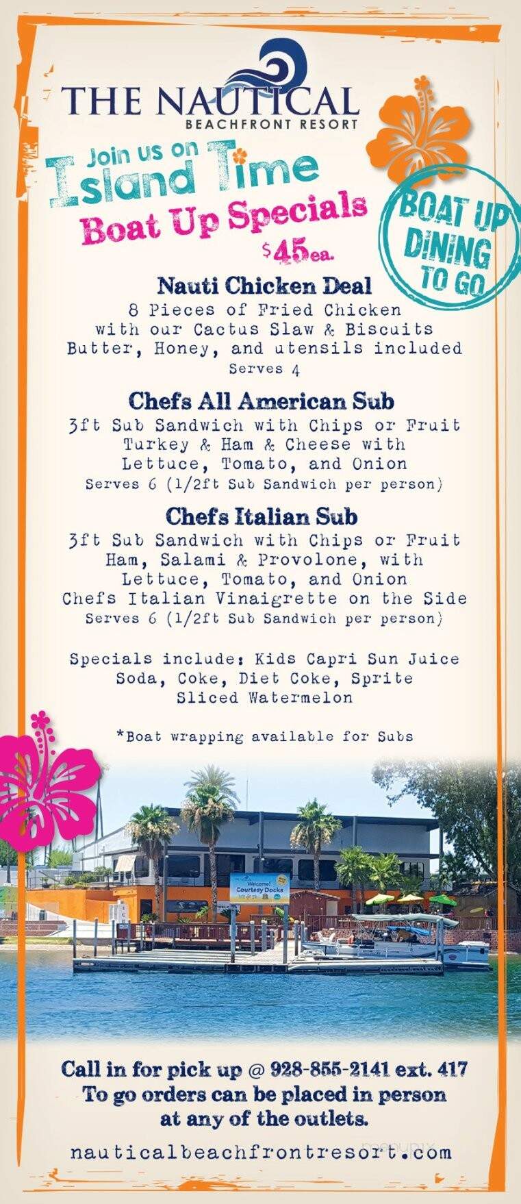 Nautical Inn Restaurant - Lake Havasu City, AZ menu_pic