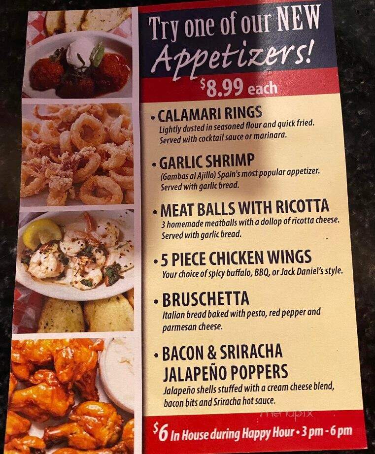 Riedy's Pizza - Charlotte, MI menu_pic