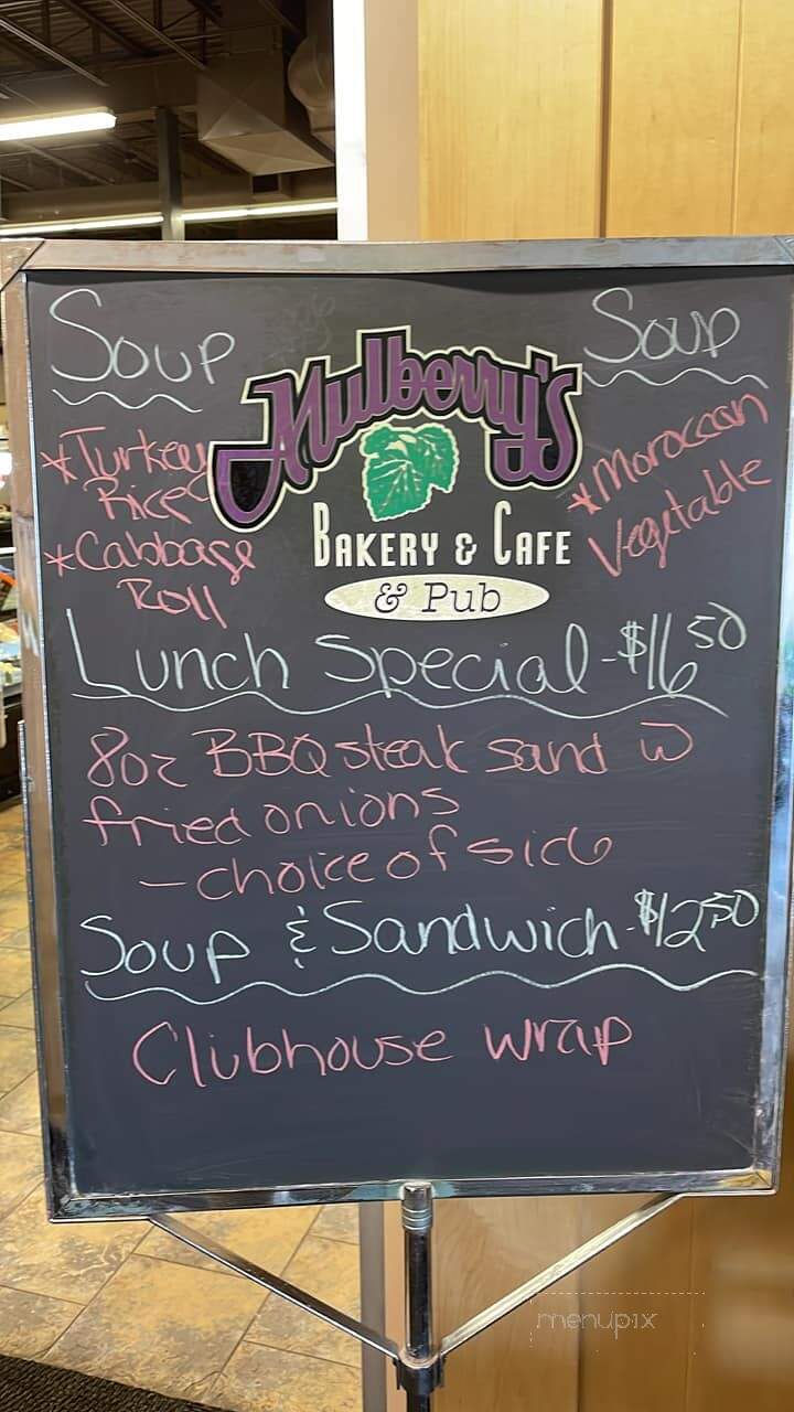 Mulberry's Bakery Cafe & Pub - Saskatoon, SK menu_pic