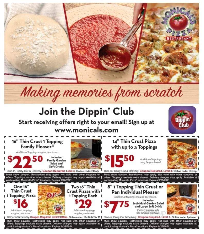 Monical's Pizza - Watseka, IL menu_pic