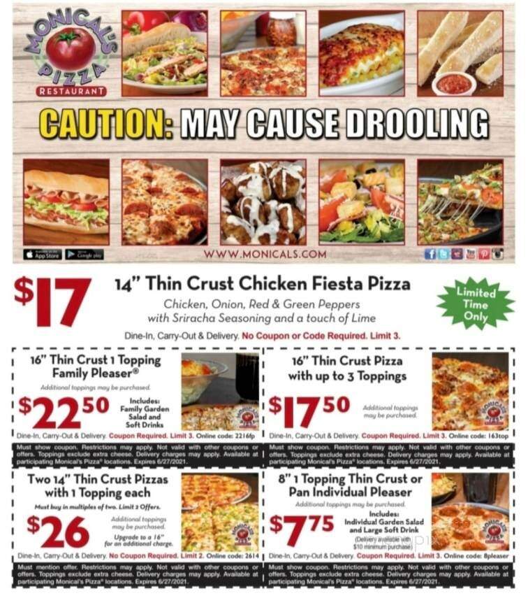 Monical's Pizza - Watseka, IL menu_pic