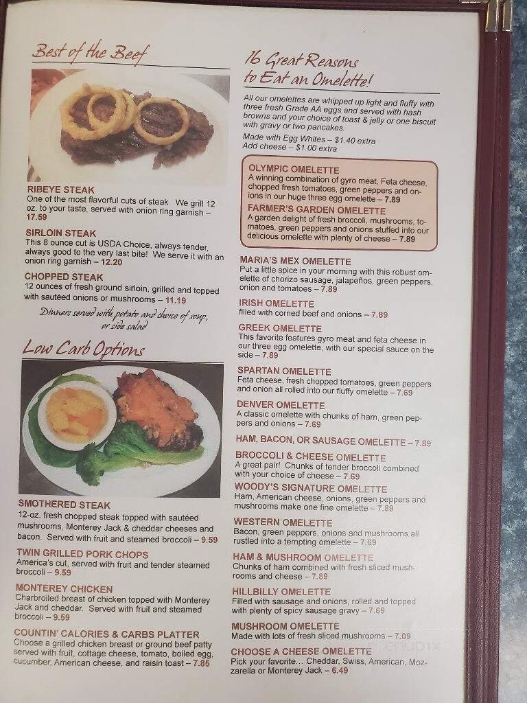 Woody's Family Restaurant - Minonk, IL menu_pic