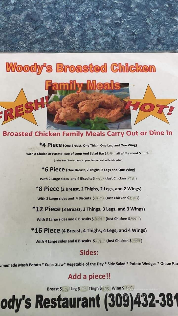 Woody's Family Restaurant - Minonk, IL menu_pic