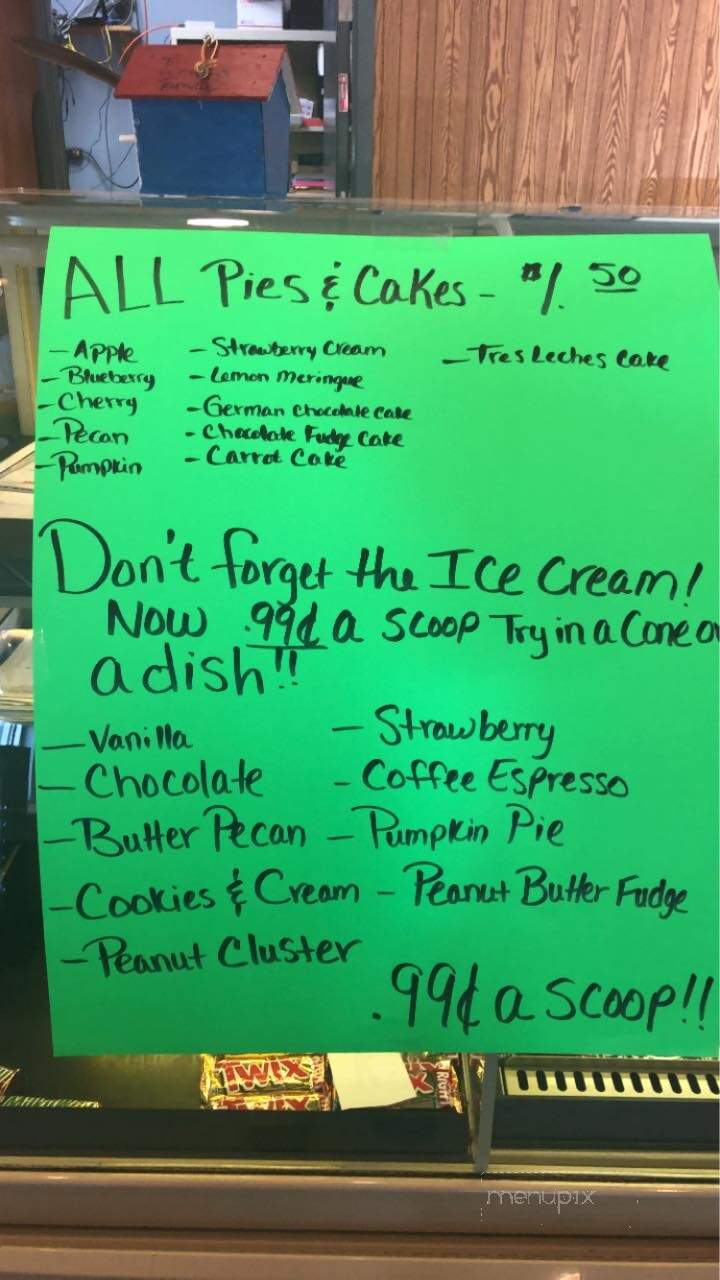 Woody's Family Restaurant - Minonk, IL menu_pic