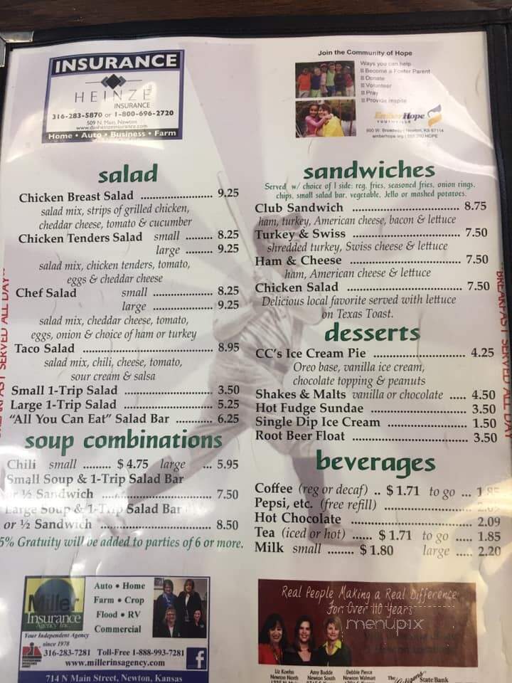 Curtis C's Diner - Newton, KS menu_pic