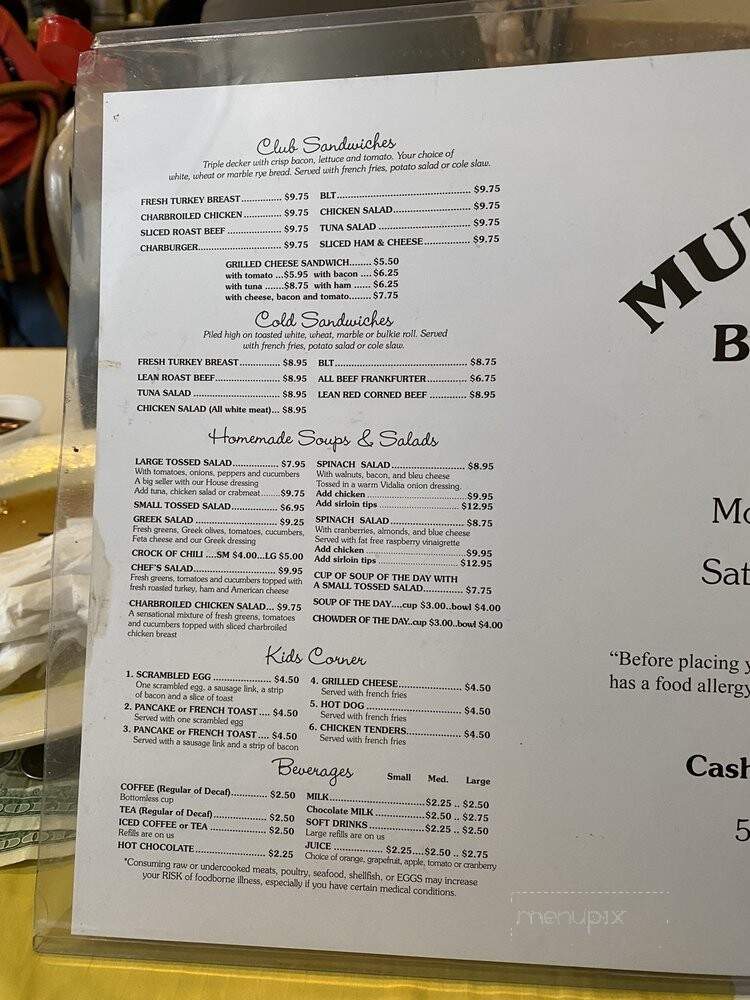 Murph's Place - Norwood, MA menu_pic