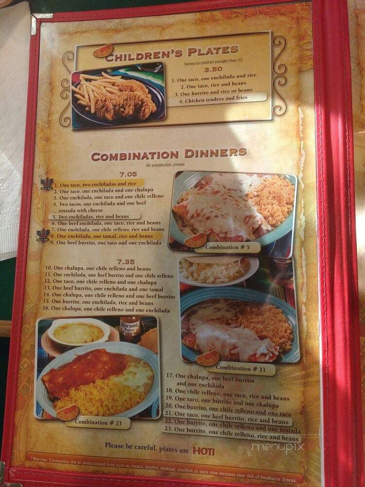 El Charro Mexican Restaurants - Newnan, GA menu_pic