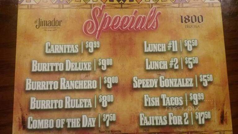 El Loro Mexican Restaurant - Coon Rapids, MN menu_pic
