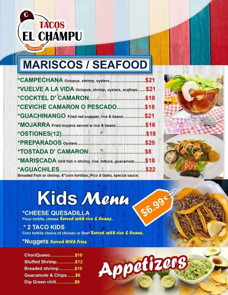 El Taco - Springfield, MO menu_pic
