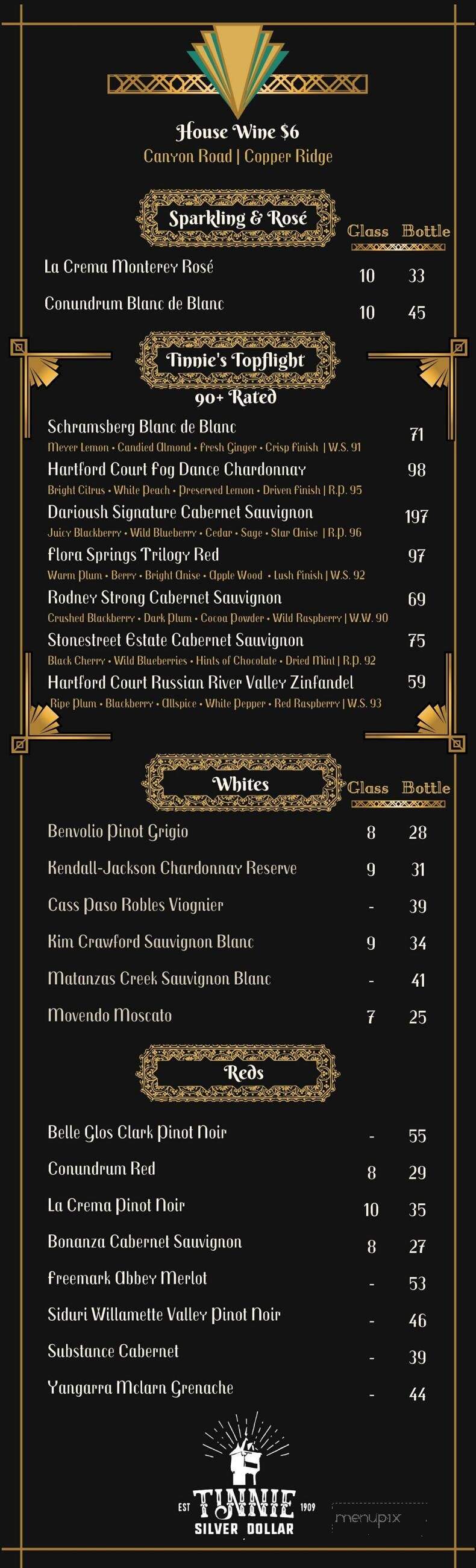 Tinnie Silver Dollar - Hondo, NM menu_pic