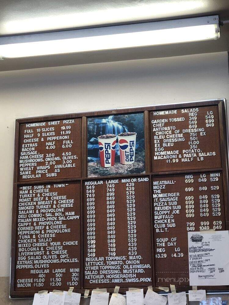 Momberger's Deli - Geneva, NY menu_pic