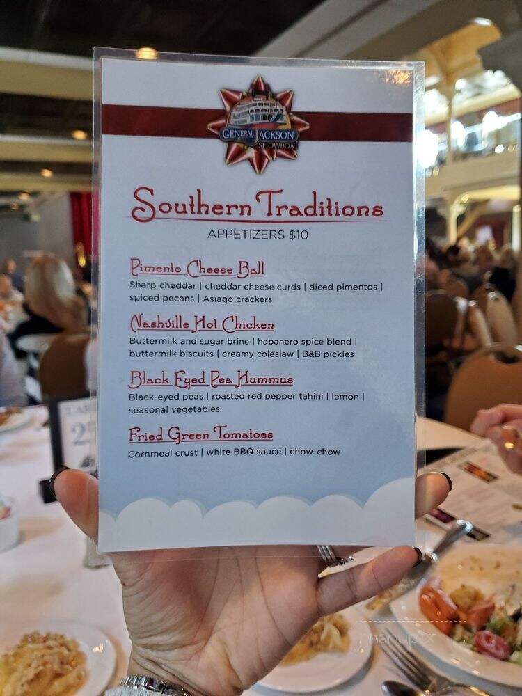 General Jackson Showboat - Nashville, TN menu_pic