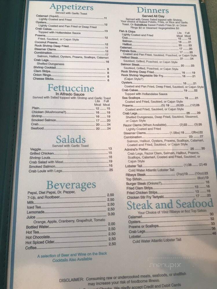Doogers Seafood & Grill - Long Beach, WA menu_pic