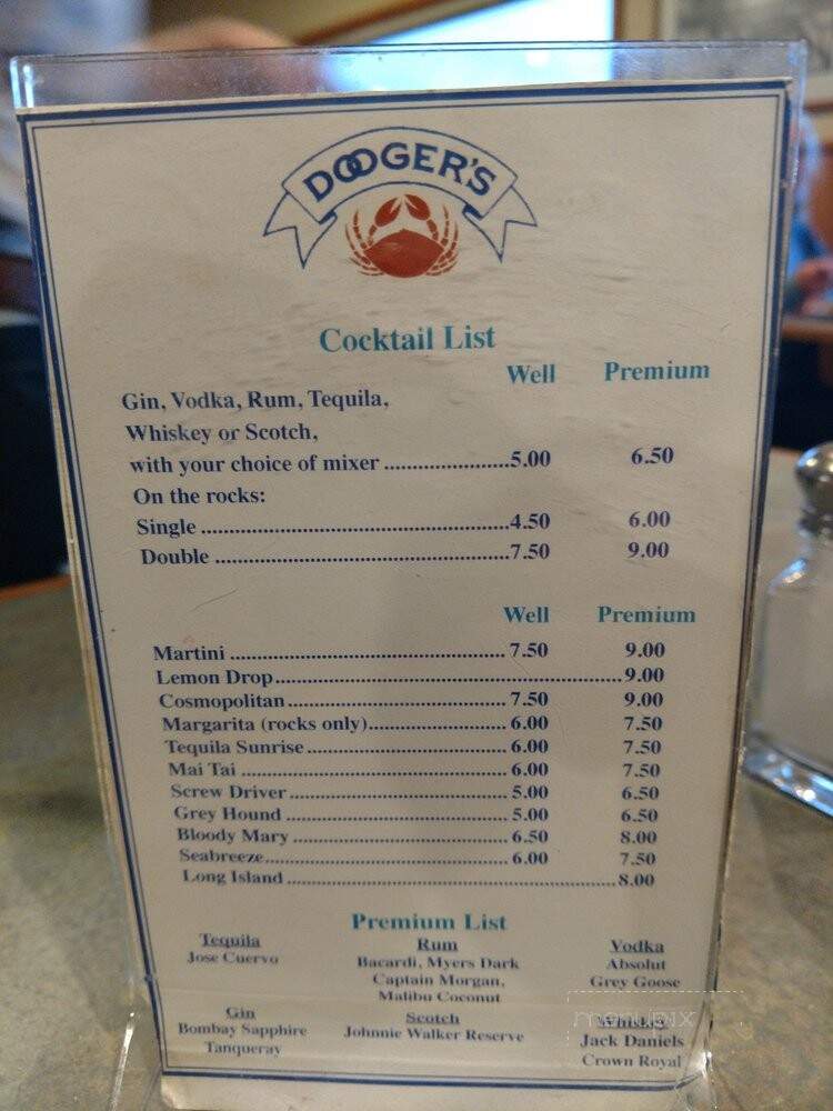 Doogers Seafood & Grill - Long Beach, WA menu_pic