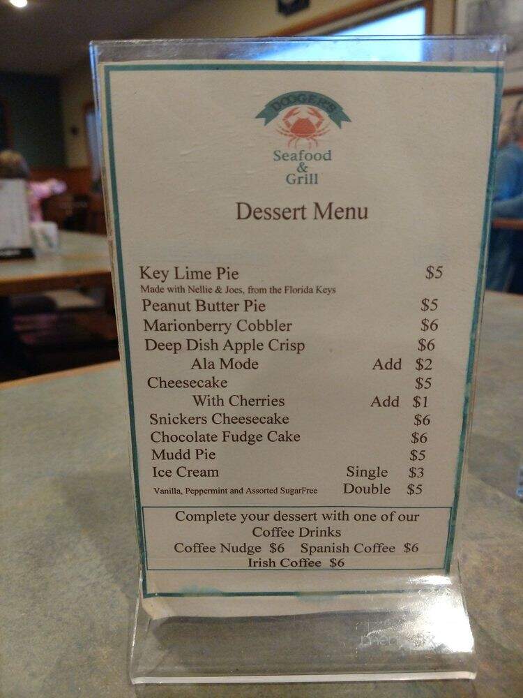 Doogers Seafood & Grill - Long Beach, WA menu_pic