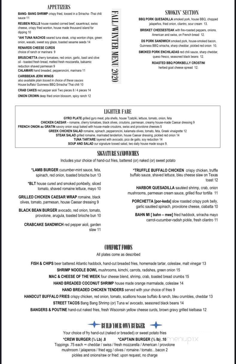 Dockside - Oconto, WI menu_pic