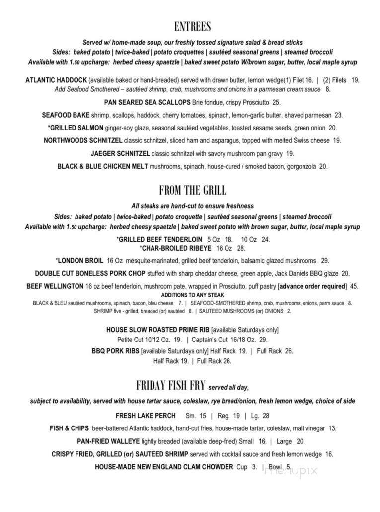Dockside - Oconto, WI menu_pic
