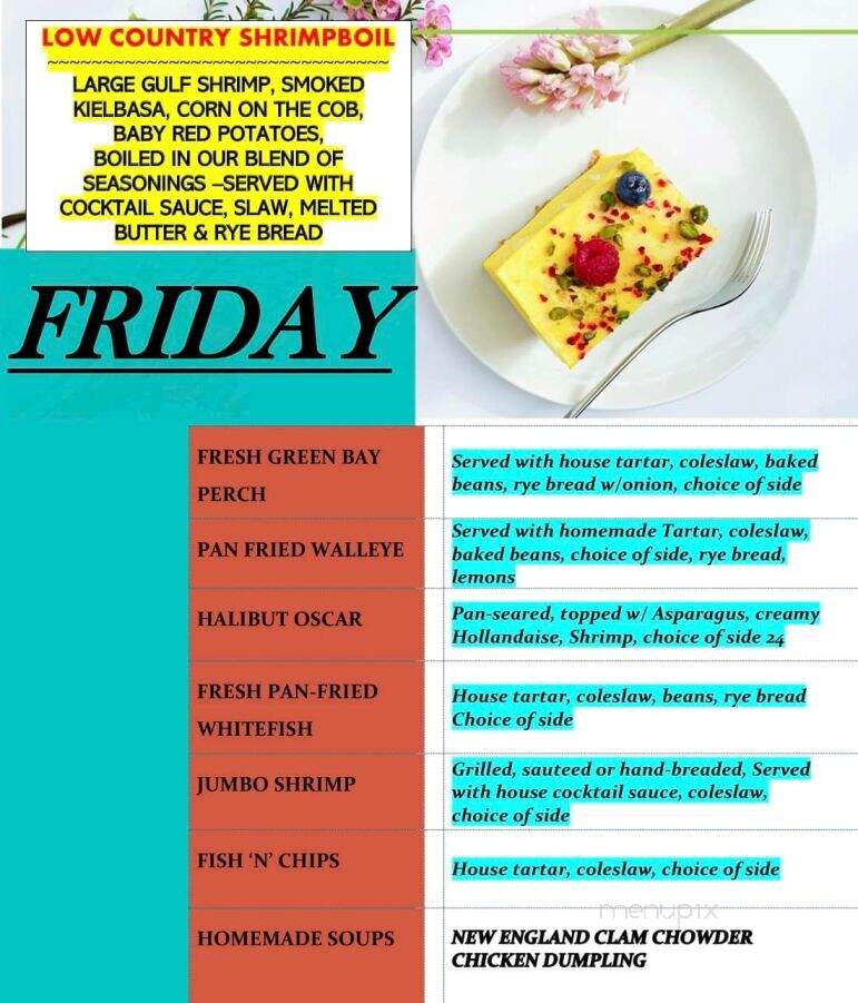 Dockside - Oconto, WI menu_pic