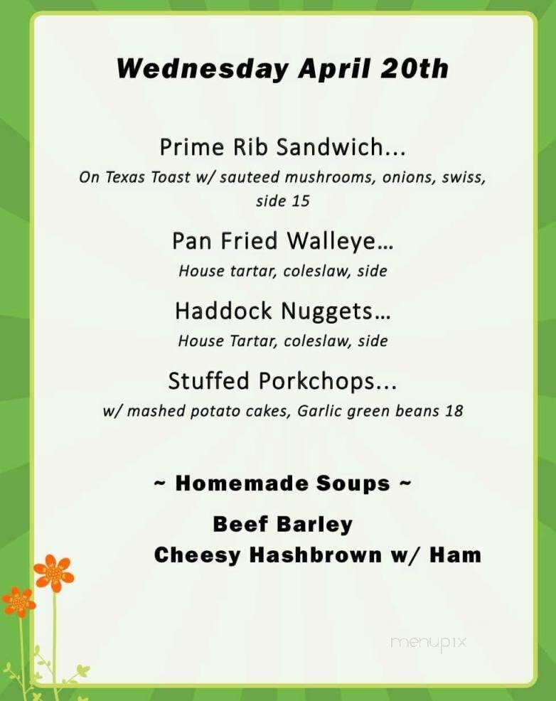 Dockside - Oconto, WI menu_pic