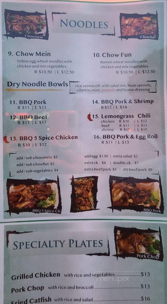 Noodles Bar - Seaside, CA menu_pic
