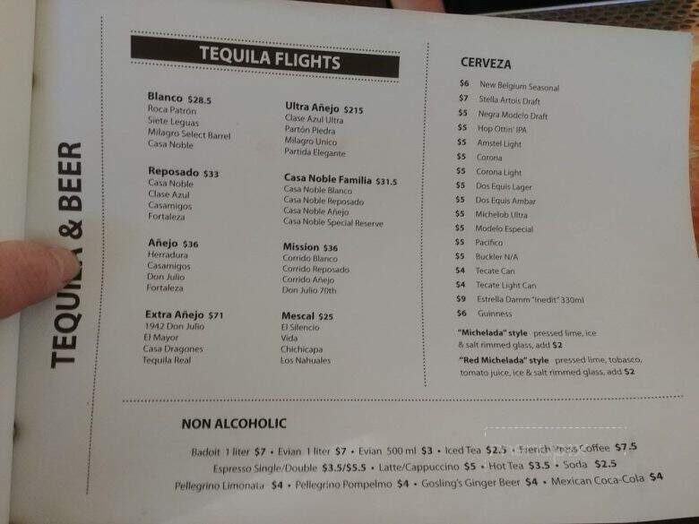 The Mission Kierland - Scottsdale, AZ menu_pic