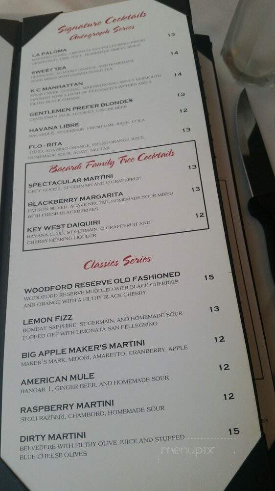 Shula's Steak House - Gainesville, FL menu_pic