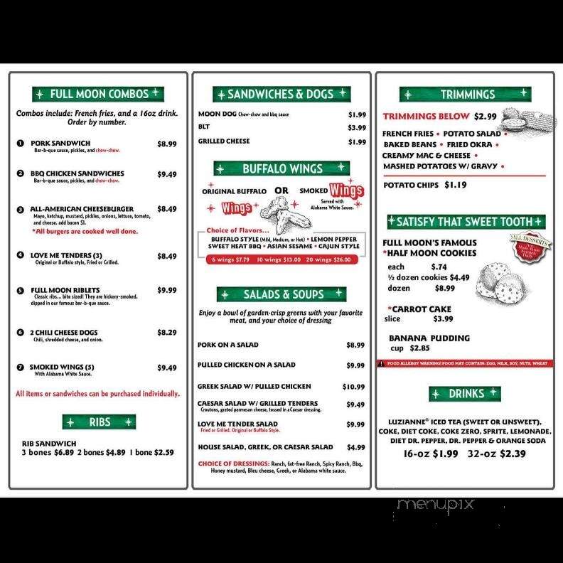 UAB The Commons on the Green - Birmingham, AL menu_pic