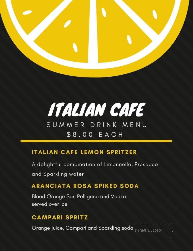 Italian Cafe - St. Catharines, ON menu_pic