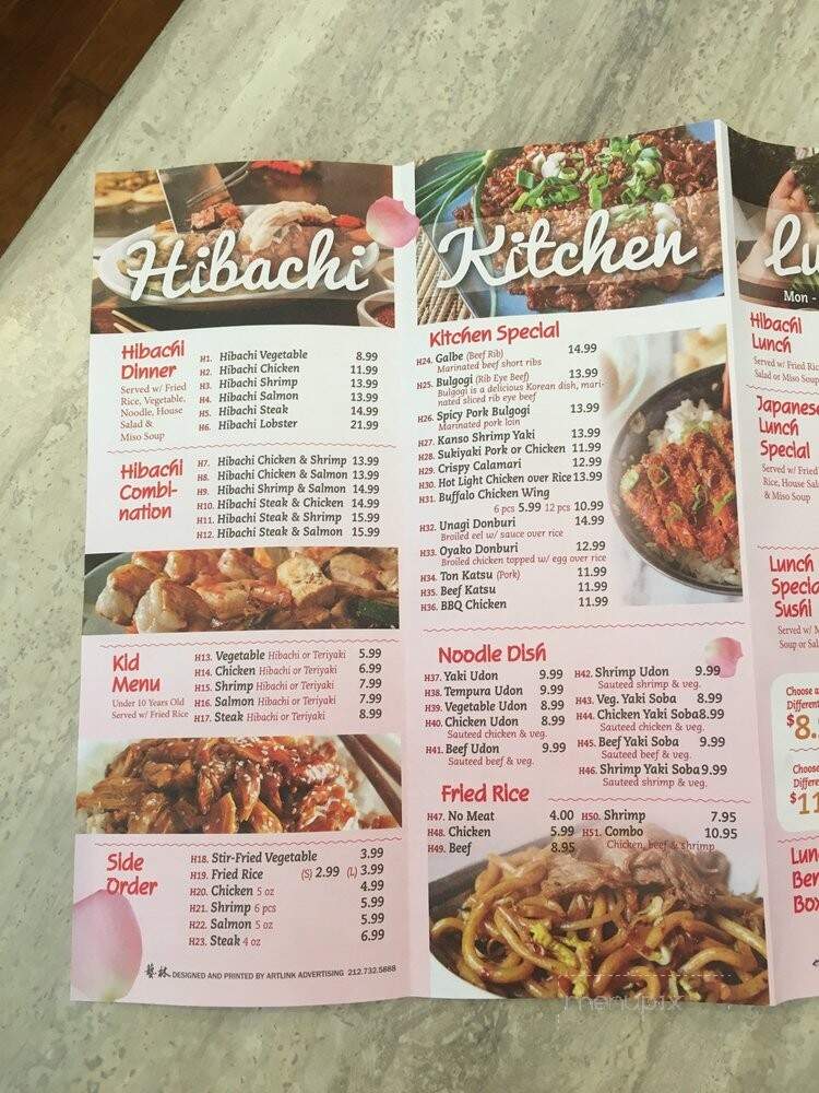 Sen Sushi & Hibachi Grill - Arlington, TN menu_pic