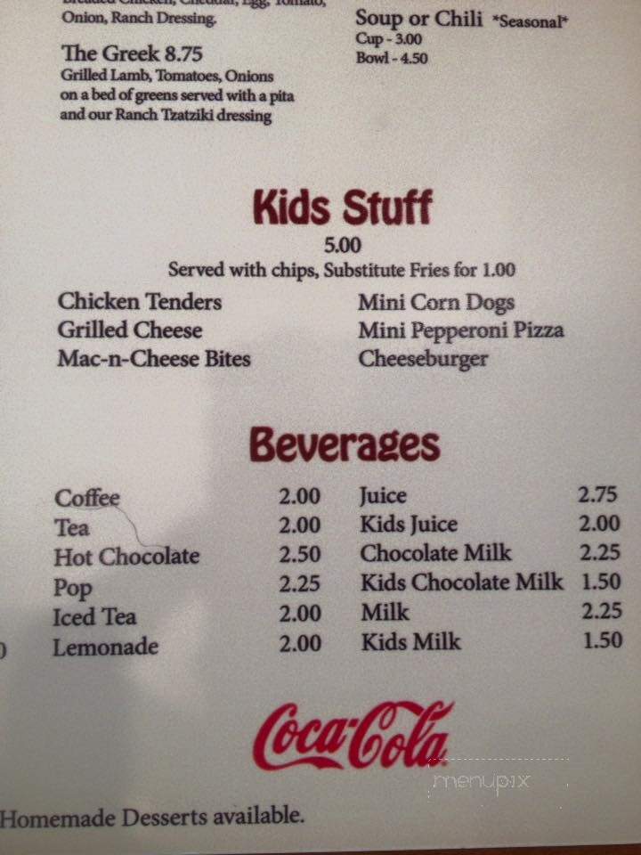 Not Justa Bar & Cafe - Somerset, WI menu_pic