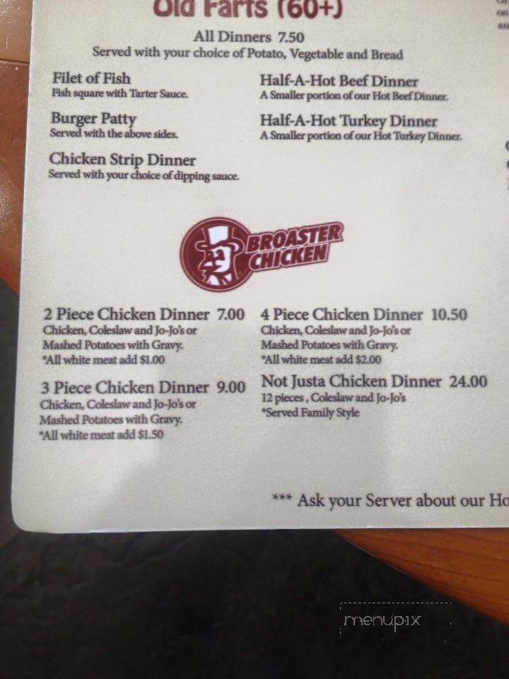 Not Justa Bar & Cafe - Somerset, WI menu_pic